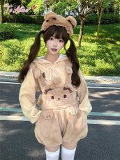 画像15: 【送料無料】S388リボン付きくまみみもこもこカチューシャ《予約受付》【計5000円以上】 (15)