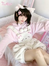 画像32: 【送料無料】C4577ねこちゃんもこもこサロペット《予約受付》 (32)