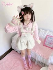 画像28: 【送料無料】C4577ねこちゃんもこもこサロペット《予約受付》 (28)