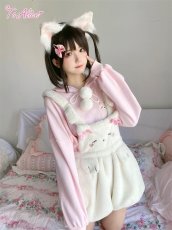 画像27: 【送料無料】C4577ねこちゃんもこもこサロペット《予約受付》 (27)