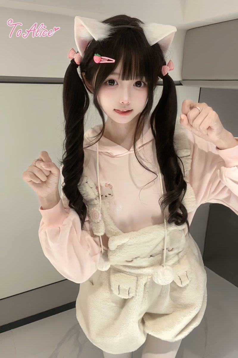 画像11: 【To Alice】C4577ねこちゃんもこもこサロペット (11)