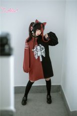 画像18: 【ToAlice】C4619レントゲンうさぎスタンド襟ワンピース【30％OFF】 (18)