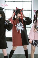 画像16: 【ToAlice】C4619レントゲンうさぎスタンド襟ワンピース【30％OFF】 (16)