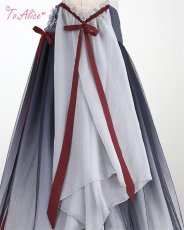 画像3: 【ToAlice】C4873花モチーフ付き中華ワンピース【本店・通販限定】  (3)