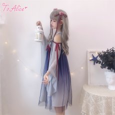 画像10: 【ToAlice】C4873花モチーフ付き中華ワンピース【本店・通販限定】  (10)