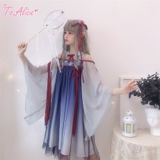 画像11: 【ToAlice】C4873花モチーフ付き中華ワンピース【本店・通販限定】  (11)
