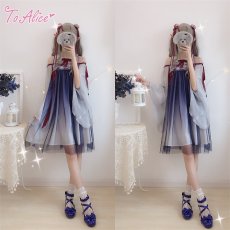 画像13: 【ToAlice】C4873花モチーフ付き中華ワンピース【本店・通販限定】  (13)