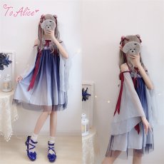 画像14: 【ToAlice】C4873花モチーフ付き中華ワンピース【本店・通販限定】  (14)