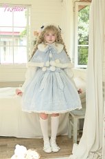 画像10: 【送料無料】C5063雪の結晶ケープ＆ジャンパースカートセットアップ《予約受付》 (10)