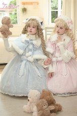 画像33: 【送料無料】C5063雪の結晶ケープ＆ジャンパースカートセットアップ《予約受付》 (33)