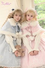 画像19: 【送料無料】C5063雪の結晶ケープ＆ジャンパースカートセットアップ《予約受付》 (19)