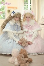 画像32: 【送料無料】C5063雪の結晶ケープ＆ジャンパースカートセットアップ《予約受付》 (32)