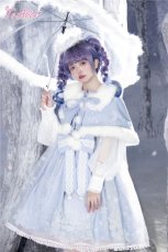 画像19: 【ToAlice】C5063雪の結晶ケープ＆ジャンパースカートセットアップ (19)