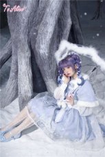 画像28: 【ToAlice】C5063雪の結晶ケープ＆ジャンパースカートセットアップ (28)