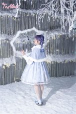 画像29: 【ToAlice】C5063雪の結晶ケープ＆ジャンパースカートセットアップ (29)