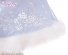 画像2: 【ToAlice】C5064雪の結晶ティペット付きケープ【30%OFF】 (2)