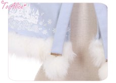 画像11: 【ToAlice】C5063雪の結晶ケープ＆ジャンパースカートセットアップ (11)