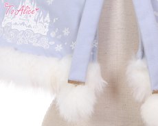 画像3: 【ToAlice】C5064雪の結晶ティペット付きケープ【30%OFF】 (3)