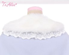画像5: 【ToAlice】C5064雪の結晶ティペット付きケープ【30%OFF】 (5)