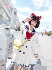 画像15: 【To Alice】C5083セーラーAラインコート (15)