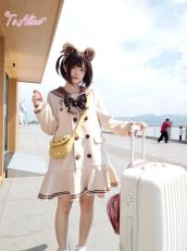 画像20: 【To Alice】C5083セーラーAラインコート (20)