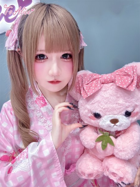 ToAlice】C2167いちごギンガムチェック浴衣セット - To Alice
