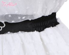 画像6: 【ToAlice】C5512ドットシフォン重ねセーラーワンピース (6)