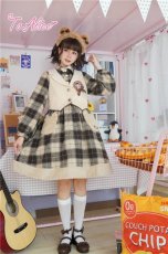 画像20: 【ToAlice】S388リボン付きくまみみもこもこカチューシャ (20)