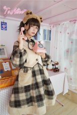 画像21: 【ToAlice】S388リボン付きくまみみもこもこカチューシャ (21)