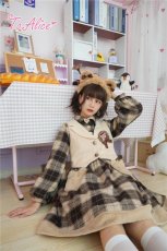 画像24: 【ToAlice】S388リボン付きくまみみもこもこカチューシャ (24)