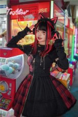 画像16: 【ToAlice】L1476ハートくり抜きショートトップス (16)