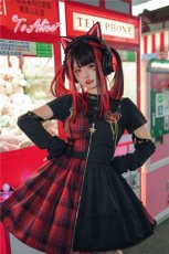 画像18: 【ToAlice】L1476ハートくり抜きショートトップス (18)