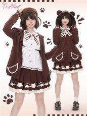画像9: 【Last one】【ToAlice】アニマル×肉球レースアッププリーツスカート【50％OFF】 (9)