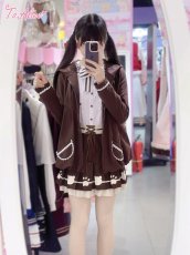 画像13: 【Last one】【ToAlice】アニマル×肉球レースアッププリーツスカート【50％OFF】 (13)