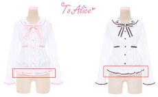 画像5: 【ToAlice】刺繡入り変形襟バルーンブラウストップス【50％OFF】 (5)