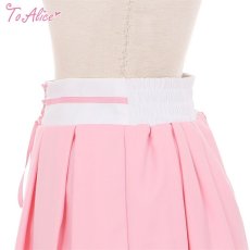 画像3: 【Last one】【ToAlice】アニマル×肉球レースアッププリーツスカート【50％OFF】 (3)