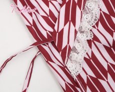 画像3: 【ToAlice】C5957矢羽根柄和風トップス【30%OFF】 (3)