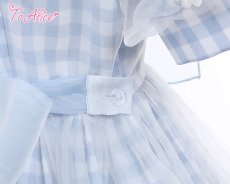 画像7: 【ToAlice】C6166リトルデイジーチェックセーラーワンピース (7)