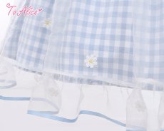 画像9: 【ToAlice】C6166リトルデイジーチェックセーラーワンピース (9)