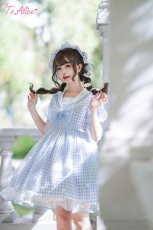 画像11: 【ToAlice】C6166リトルデイジーチェックセーラーワンピース (11)