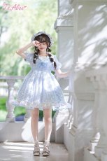 画像15: 【ToAlice】C6166リトルデイジーチェックセーラーワンピース (15)