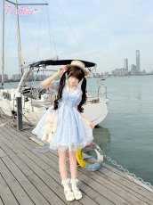 画像29: 【ToAlice】C6166リトルデイジーチェックセーラーワンピース (29)