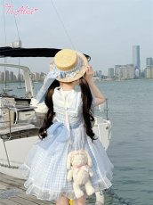画像33: 【ToAlice】C6166リトルデイジーチェックセーラーワンピース (33)