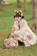 画像16: 【ToAlice】S388リボン付きくまみみもこもこカチューシャ (16)