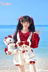 画像26: 【ToAlice】C7096 SweetStrawberryベアサロペットかぼちゃパンツ【30%OFF】 (26)