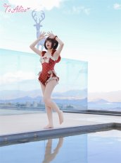 画像8: 【ToAlice】レトロドットワンピース水着【30%OFF】 (8)