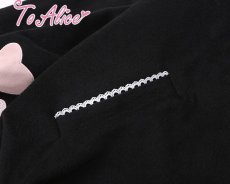 画像4: 【ToAlice】C6431くろねこバルーン耳付きフードアウター (4)