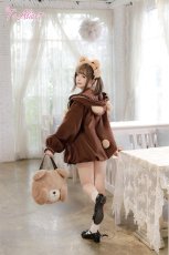 画像10: 【Last one】【ToAlice】C6432くまさんバルーン耳付きフードアウター (10)