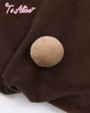 画像2: 【ToAlice】C6432くまさんバルーン耳付きフードアウター (2)