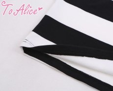 画像5: 【ToAlice】F141キャットガールボーダーショートトップス【30％OFF】 (5)